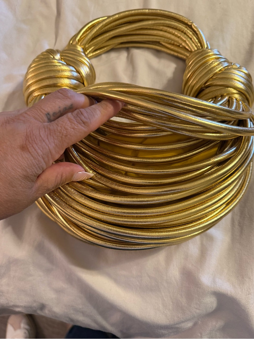 Metallic Gold Multi Strand Purse - Picture 5 of 6